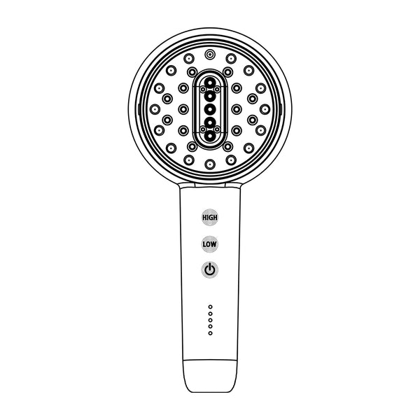 電気ブラシems RF EP 3D振動 LED光エステ 液体ボックス付き シルバー