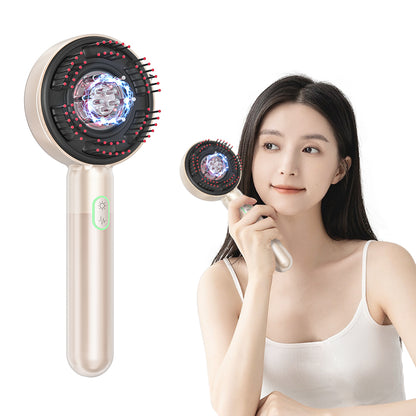 Kiboer 電気ブラシ ヘッドスパ 電動頭皮ブラシ スカルプ 特許取得済 頭皮エステEMS RF赤LED 美容家電 三段階レベル 三つモード コードレス エッセンスの最高のパートナー 男女兼用 乾湿両用 防水 敬老の日 母の日 父の日 ギフト シャンパンゴールド