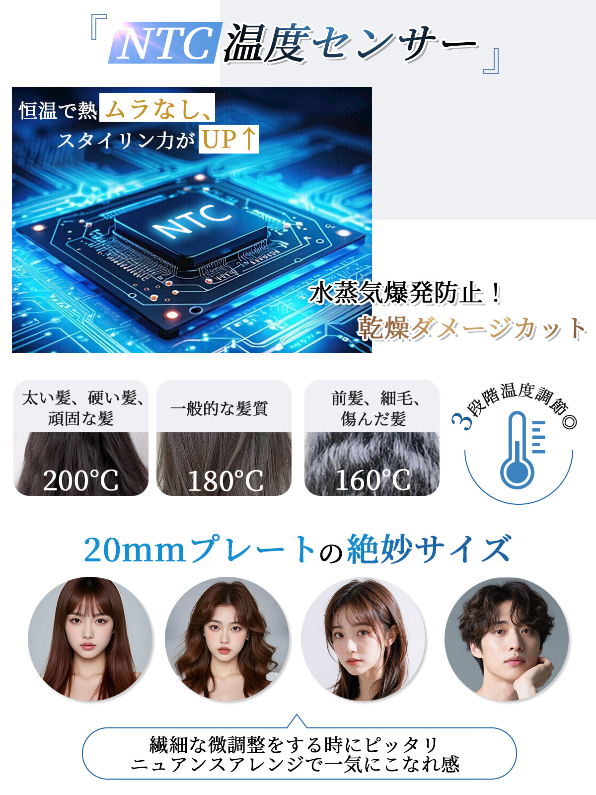 Kiboer ヘアアイロン コードレス 2WAY カール/ストレート 傷まない 高濃度マイナスイオン ミニ 小型 軽量 18mmプレートボブセミロング メンズショート 3段階温度設定可能 4800mAh大容量 充電式ヘアアイロン 急速加熱 持ち運び便利 初心者向け 男女兼用 カバー付き 収納 ポーチ付き 出張 通勤 旅行用 プレゼント (ブラック)